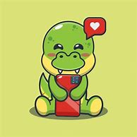 Image result for Cute Pictures of Dinosaurs On the Phone