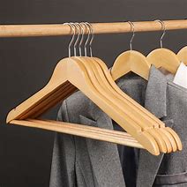 Image result for Adult Wooden Coat Hangers