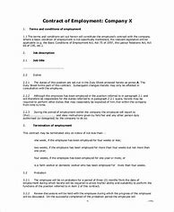 Image result for Permanent Employment Contract Template South Africa