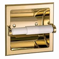 Image result for Brass Mirror and Toilet Paper Holder