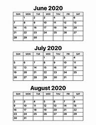 Image result for June 202 Calendar