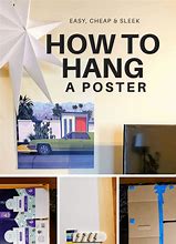 Image result for How to Hang Up Paper Posters