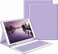 Image result for Purple Keyboard Case iPad 7th Generation
