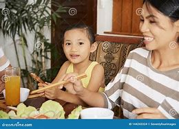 Image result for Little Girl Eating Dinner