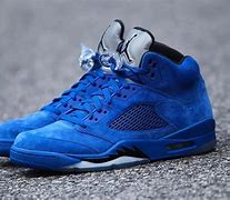 Image result for Jordan 5 Blue and White