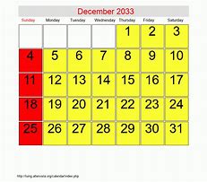 Image result for December 2031 Calendar