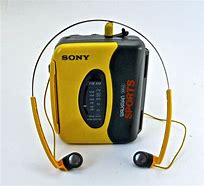 Image result for Yellow Sony Walkman 80s