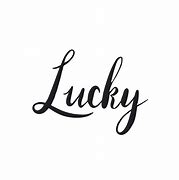 Image result for Lucky Word Art