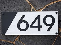 Image result for Blank House Number Signs