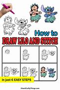 Image result for How to Draw Lilo and Stitch Step by Step
