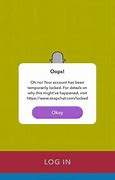 Image result for Snapchat Account Locked Screenshots