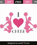 Image result for Free SVG Cheer Love