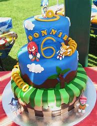 Image result for Sonic Hedgehog Birthday Cake