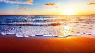 Image result for Beach Scene with Sun