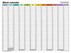 Image result for Blank One Month Calendar