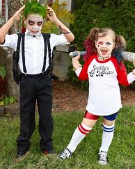 Image result for Harley Quinn and Joker Kids Costume