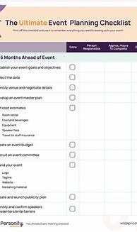 Image result for Banquet Planning Checklist