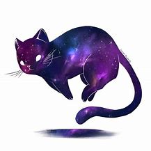 Image result for Abstract Digital Silhouette Galaxy Cat Art