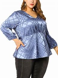 Image result for Women's Plus Size Blouse with Ruffles