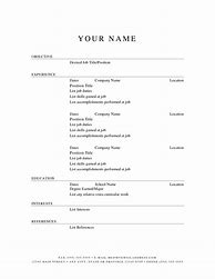 Image result for Print Resume Examples