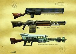 Image result for Fallout Weapon Concept Art