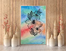 Image result for Abstract Flower Wall Art