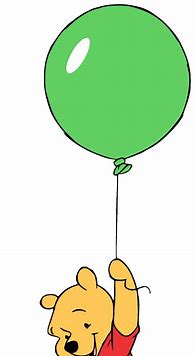 Image result for Winnie the Pooh Holding Balloon Watch