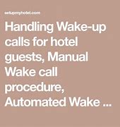Image result for Wake Up Call Available Facility