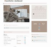 Image result for Notion Homepage Template Aesthetic Free