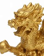 Image result for Gold Chinese Dragon Statue