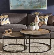 Image result for 36 Inch Round Wood Coffee Table