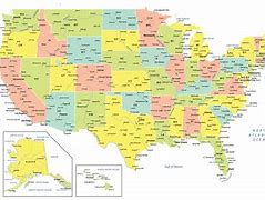Image result for USA Map with City Names
