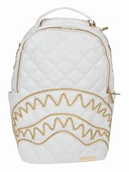 Image result for White and Gold Chain Sprayground Backpack