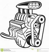 Image result for Car Engine Clip Art Black and White