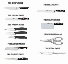 Image result for Kinds of Kitchen Knives