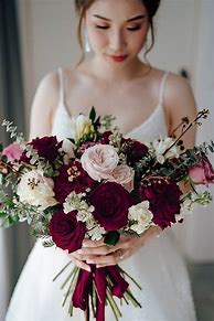 Image result for Rose Gold and Burgandy Flowers