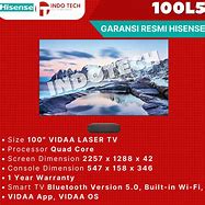 Image result for Ukuran TV 100 Inch