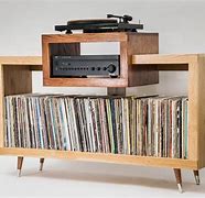 Image result for Media Console for Vinyl Records