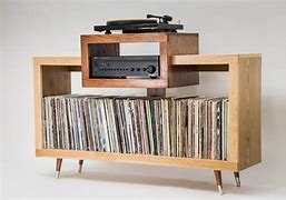 Image result for Trendy CD Player Wood Standing