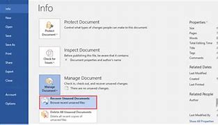 Image result for Recover Unsaved Word Document Windows 7