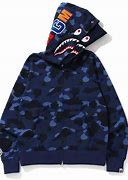 Image result for BAPE Color Camo Tiger Shark Wide Full Zip Double Hoodie
