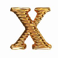 Image result for 3D Gold X Sign