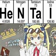 Image result for Periodic Table Anime Meme
