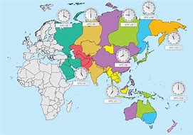 Image result for Asia Pacific Time Zones Map