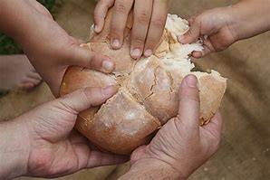 Image result for Art Jesus Breaking Bread
