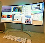 Image result for Curved Display Next to Regular Display