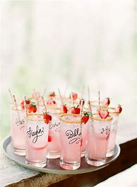 Image result for Pink Wedding Drinks