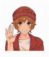 Image result for Anime Boy Waving