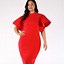 Image result for Plus Size Ruffle Pleated Midi Dress