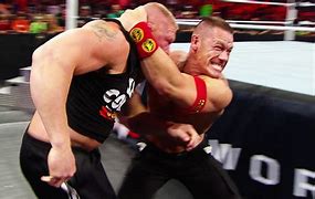 Image result for WWE Rumble Brock Lesnar Brawl John Cena
